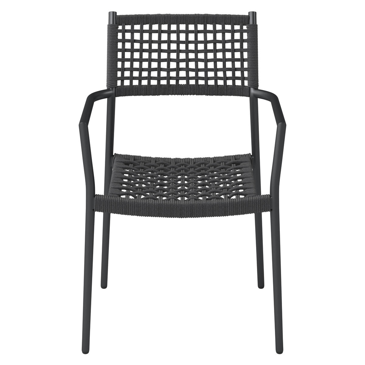 STOHOVATELNÉ KŘESLO, kov, textil - antracitová, Moderní, kov/textil (56/86/58cm) - Ambia Garden