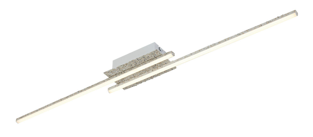 DECKENLEUCHTE 80/9/5,5 cm  - Weiß, Trend, Kunststoff/Metall (80/9/5,5cm) - Collett's Monde