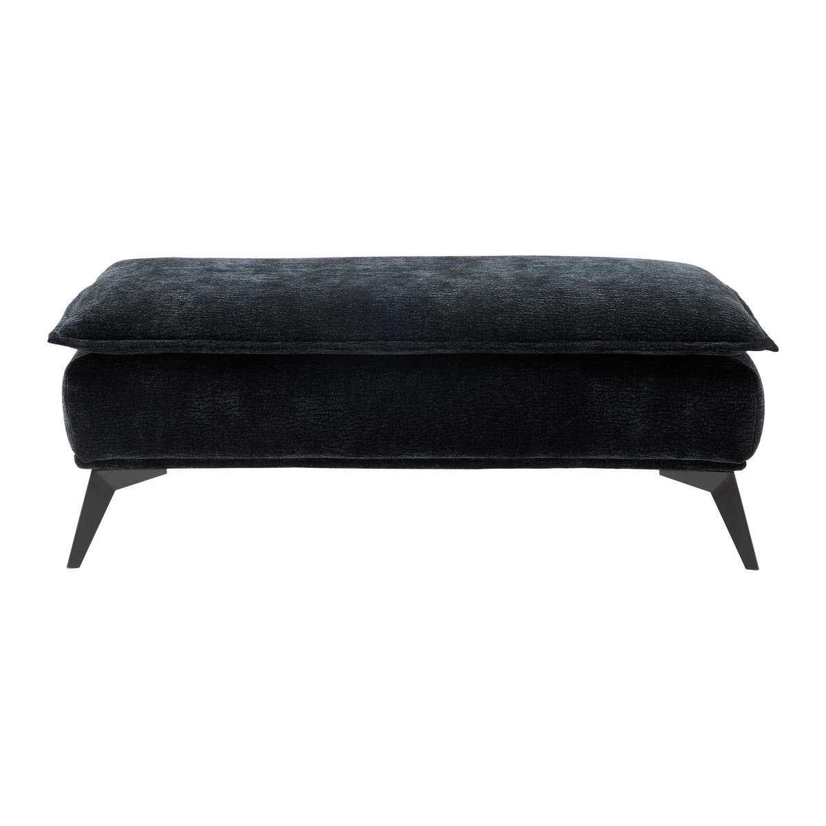 Pall Ottawa i textil svart  - svart, Modern, metall/textil (122/47/68cm) - Premium Living