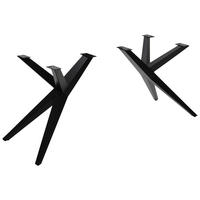TISCHGESTELL - Schwarz, Design, Metall (60/55/70cm) - Landscape