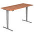 SCHREIBTISCH - Silberfarben/Nussbaumfarben, KONVENTIONELL, Holzwerkstoff/Metall (180/63,5-128,5/80cm) SCHREIBTISCH - Silberfarben/Nussbaumfarben, KONVENTIONELL, Holzwerkstoff/Metall (180/63,5-128,5/80cm)
