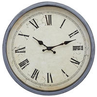 WANDUHR Grau, Schwarz, Weiß 38/38/5 cm  - Schwarz/Weiß, LIFESTYLE, Glas/Kunststoff (38/38/5cm) - Landscape