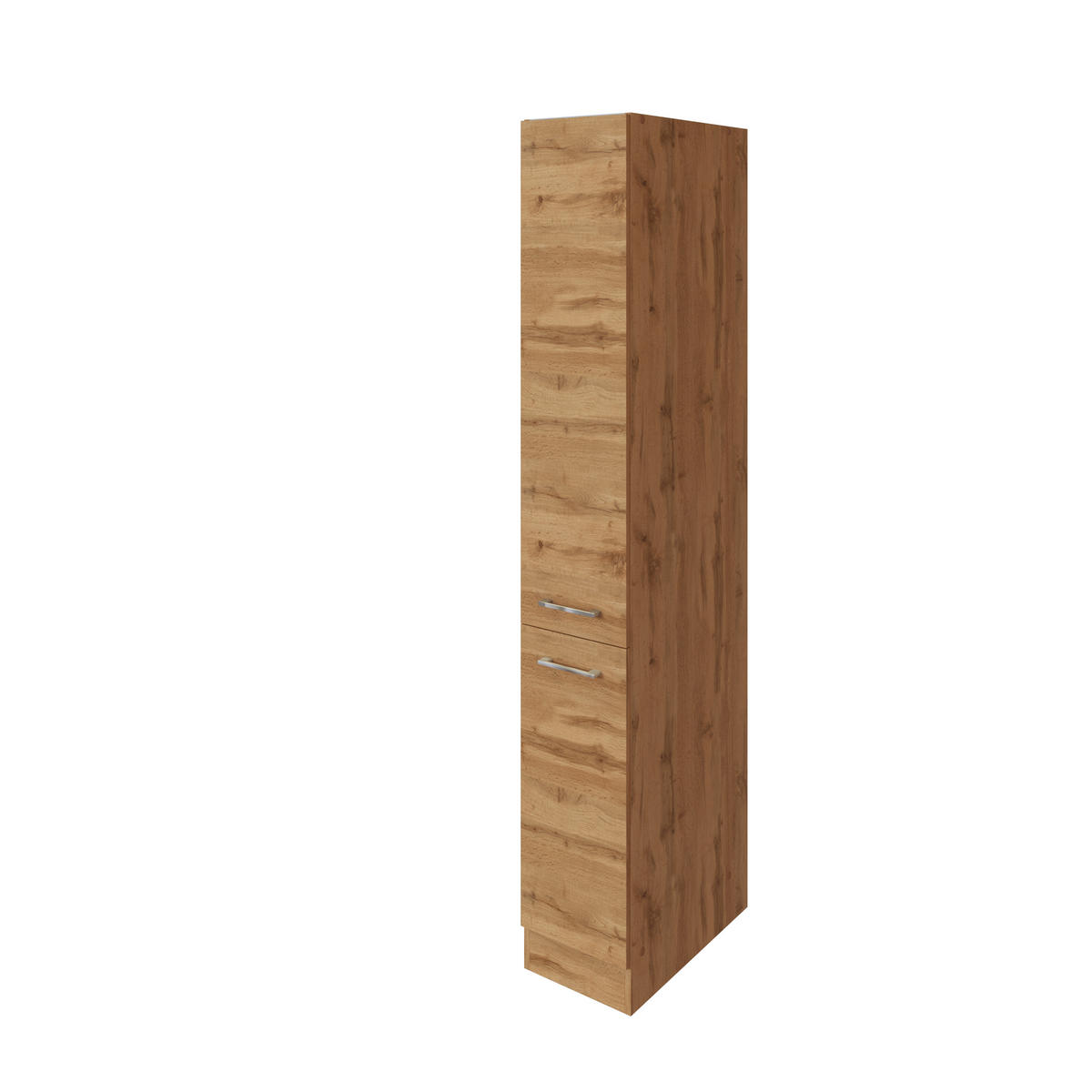 APOTHEKERSCHRANK 30/200/60 cm  in Eichefarben  - Chromfarben/Eichefarben, MODERN, Holzwerkstoff/Metall (30/200/60cm) - Held