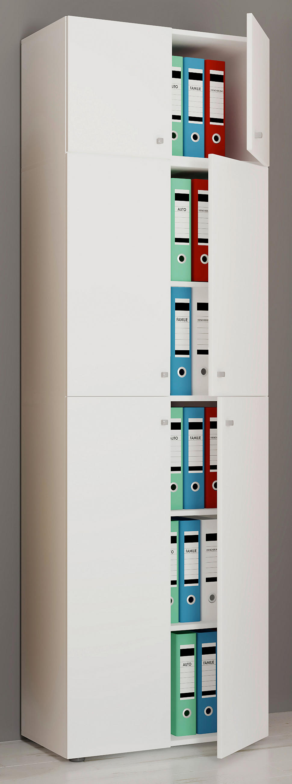 AKTENSCHRANK Weiß  - Weiß, MODERN, Holzwerkstoff (70/223/39cm) - MID.YOU