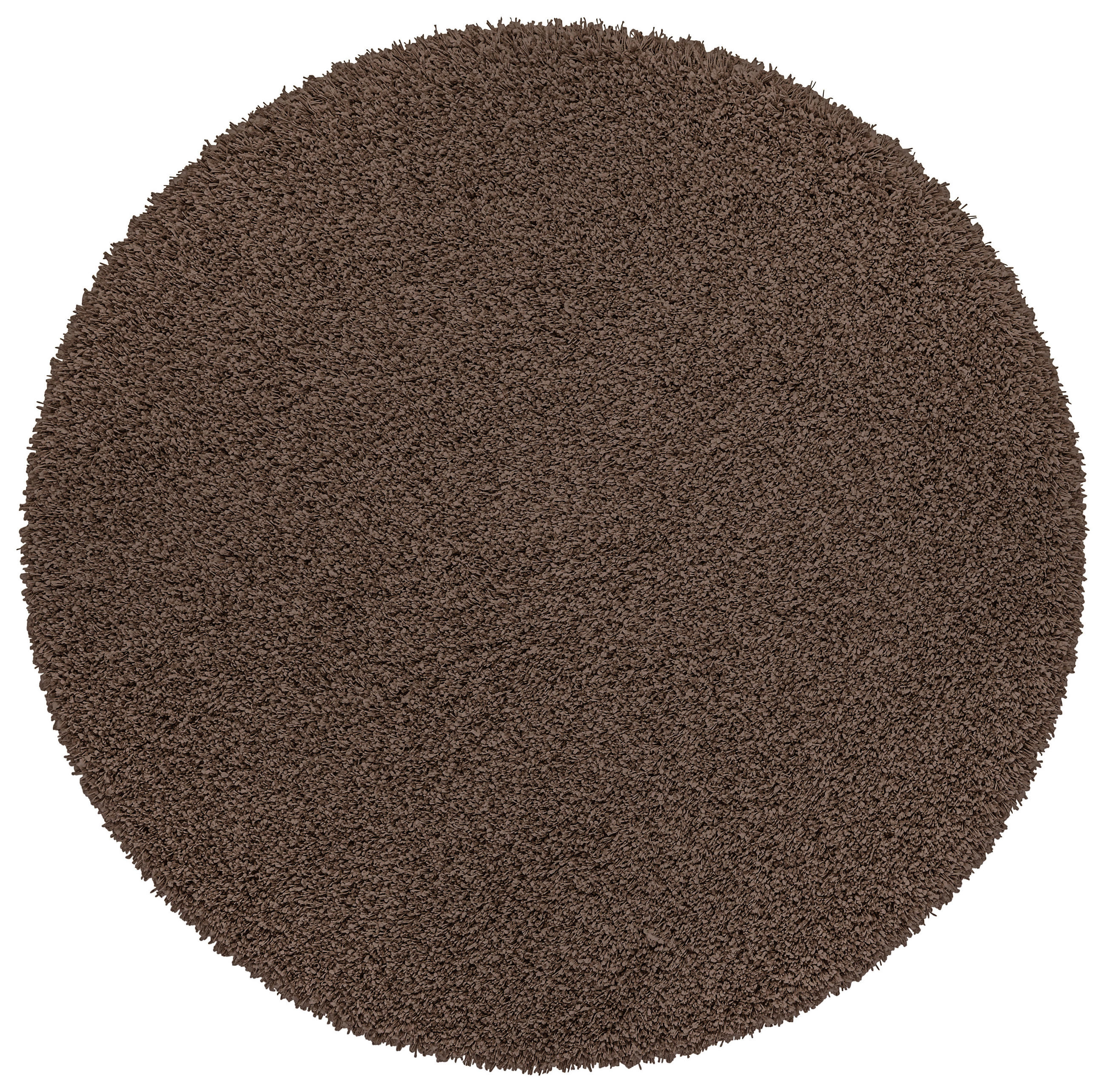 HOCHFLORTEPPICH 160 cm Fantasy Shaggy Hellbraun rund  - Hellbraun, Basics, Textil (160cm) - Novel