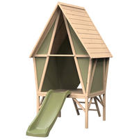 SPIELHAUS  - KONVENTIONELL, Holz/Kunststoff (226/124/219cm) - EXIT Toys