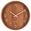 WANDUHR Pure Braun 22/22/4,5 cm  - Braun, Basics, Holz (22/22/4,5cm) - Karlsson