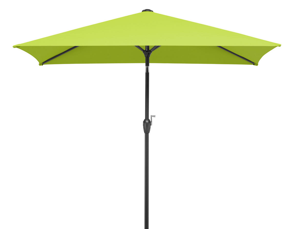SONNENSCHIRM   - Anthrazit/Hellgrün, Basics, Textil/Metall (210/228/130cm) - Schneider