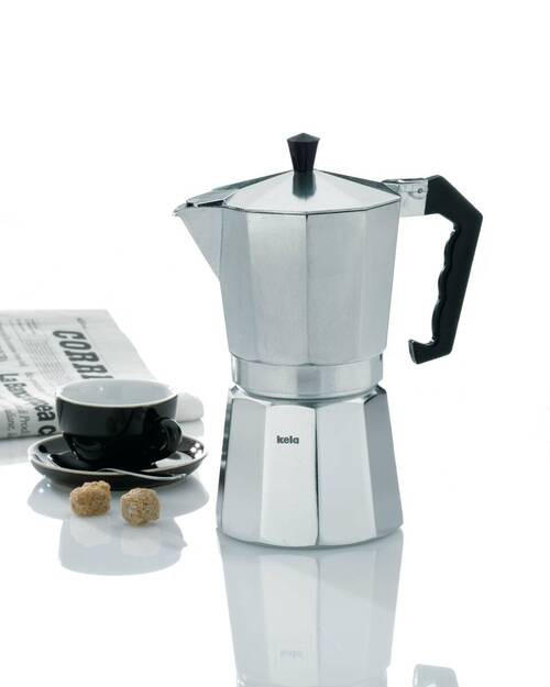 ESPRESSOKOCHER Italia  - Silberfarben, KONVENTIONELL, Metall (10,5/20cm) - Kela