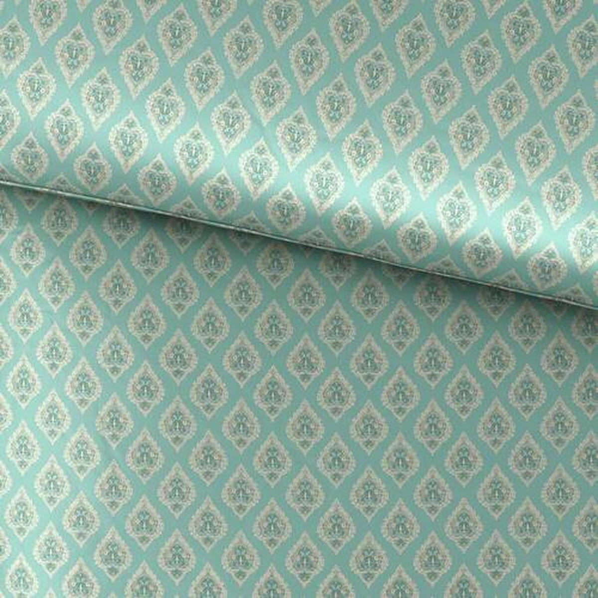BETTWÄSCHESET Satin 160/210 cm  65 cm/100 cm  - Mintgrün, Konventionell, Textil (160/210cm) - Esposa