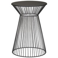 BEISTELLTISCH 33/33/47 cm Schwarz rund  - Schwarz, Trend, Metall (33/33/47cm) - Landscape