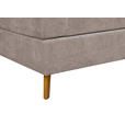 BOXSPRINGBETT 180/200 cm  in Taupe  - Taupe/Eichefarben, KONVENTIONELL, Holz/Textil (180/200cm) - Carryhome