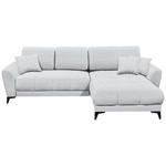 ECKSOFA  in Webstoff Hellgrau  - Hellgrau/Schwarz, MODERN, Kunststoff/Textil (281/189cm) - Carryhome