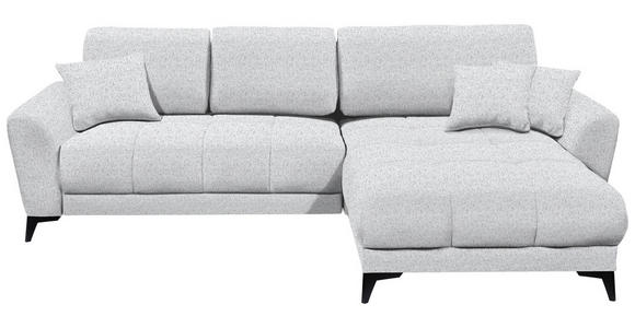 ECKSOFA  in Webstoff Hellgrau  - Hellgrau/Schwarz, MODERN, Kunststoff/Textil (281/189cm) - Carryhome