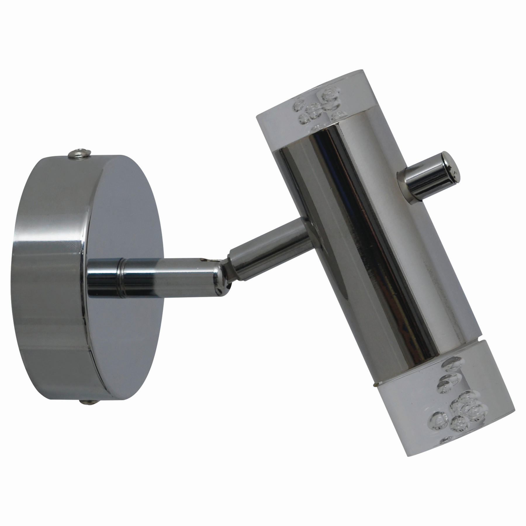 LED-STRAHLER Garda 12/15,50 cm   - Klar/Chromfarben, Basics, Kunststoff/Metall (12/15,50cm) - Näve