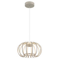 LED-HÄNGELEUCHTE 40/120 cm  - Sandfarben/Weiß, Design, Kunststoff/Metall (40/120cm) - Globo