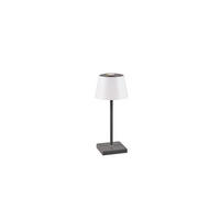 PUNJIVA STONA LAMPA - bela/antracit, Konvencionalno, plastika (13/30cm)