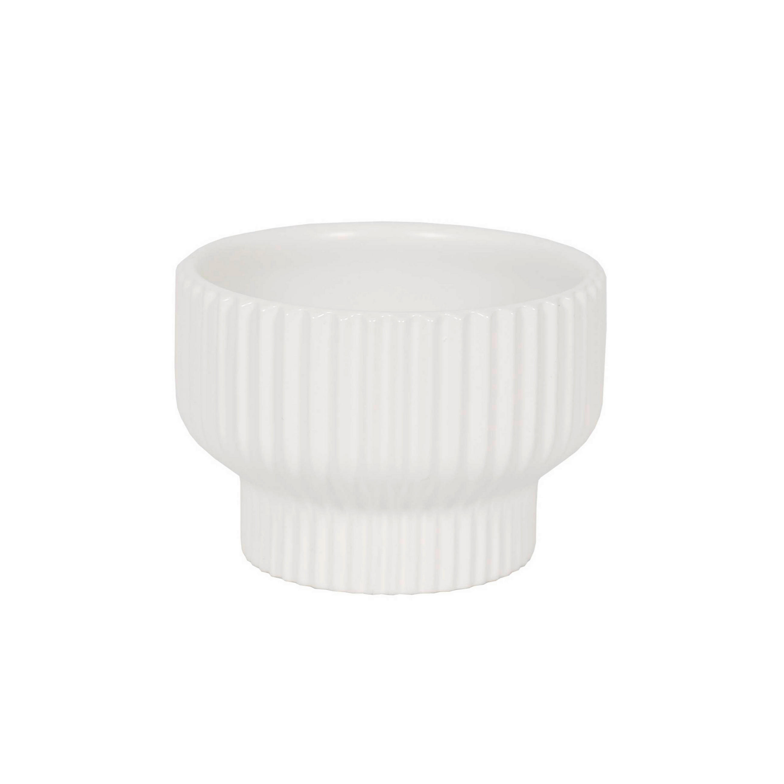 VASE 10 cm  - Weiß Hochglanz, LIFESTYLE, Keramik (10/15cm) - Ambia Home