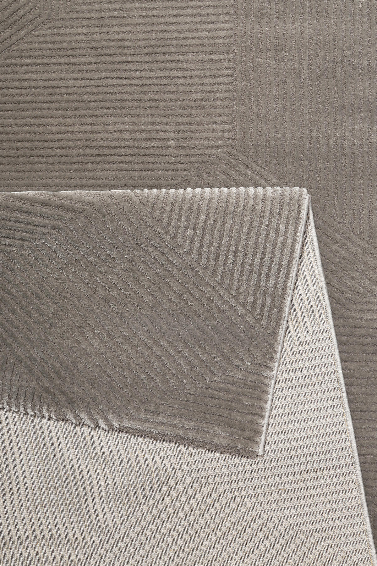 WEBTEPPICH 133/200 cm Velvet Groove Taupe  - Taupe, KONVENTIONELL, Textil (133/200cm) - Esprit