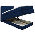 BOXSPRINGBETT 120/200 cm  in Blau  - Blau/Schwarz, KONVENTIONELL, Kunststoff/Textil (120/200cm) - Xora