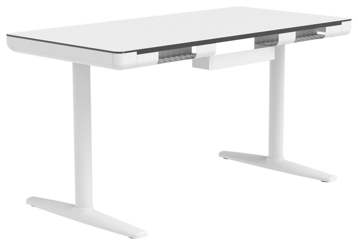 SCHREIBTISCH 140/70/73 cm Weiß  - Weiß, Design, Holzwerkstoff/Kunststoff (140/70/73cm) - Novel
