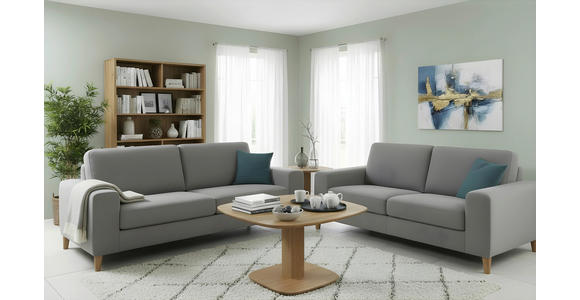 COUCHTISCH Eiche Hartholz 70/70/55-69 cm quadratisch Eichefarben  - Eichefarben, Design, Holz/Kunststoff (70/70/55-69cm) - Linea Natura