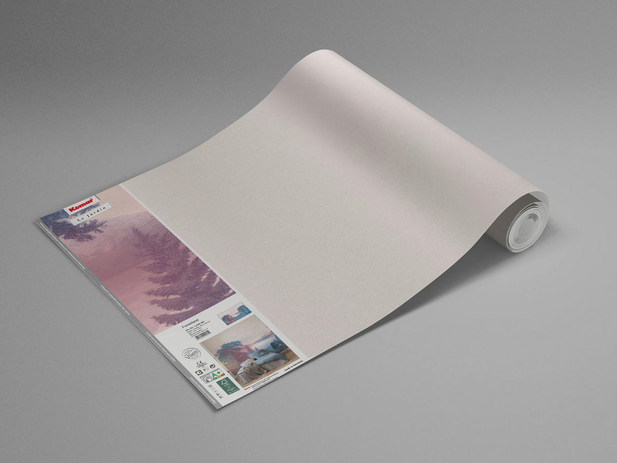 NON WOVEN-TAPET 400/250 cm  - vit/blå, Basics (400/250cm) - Komar