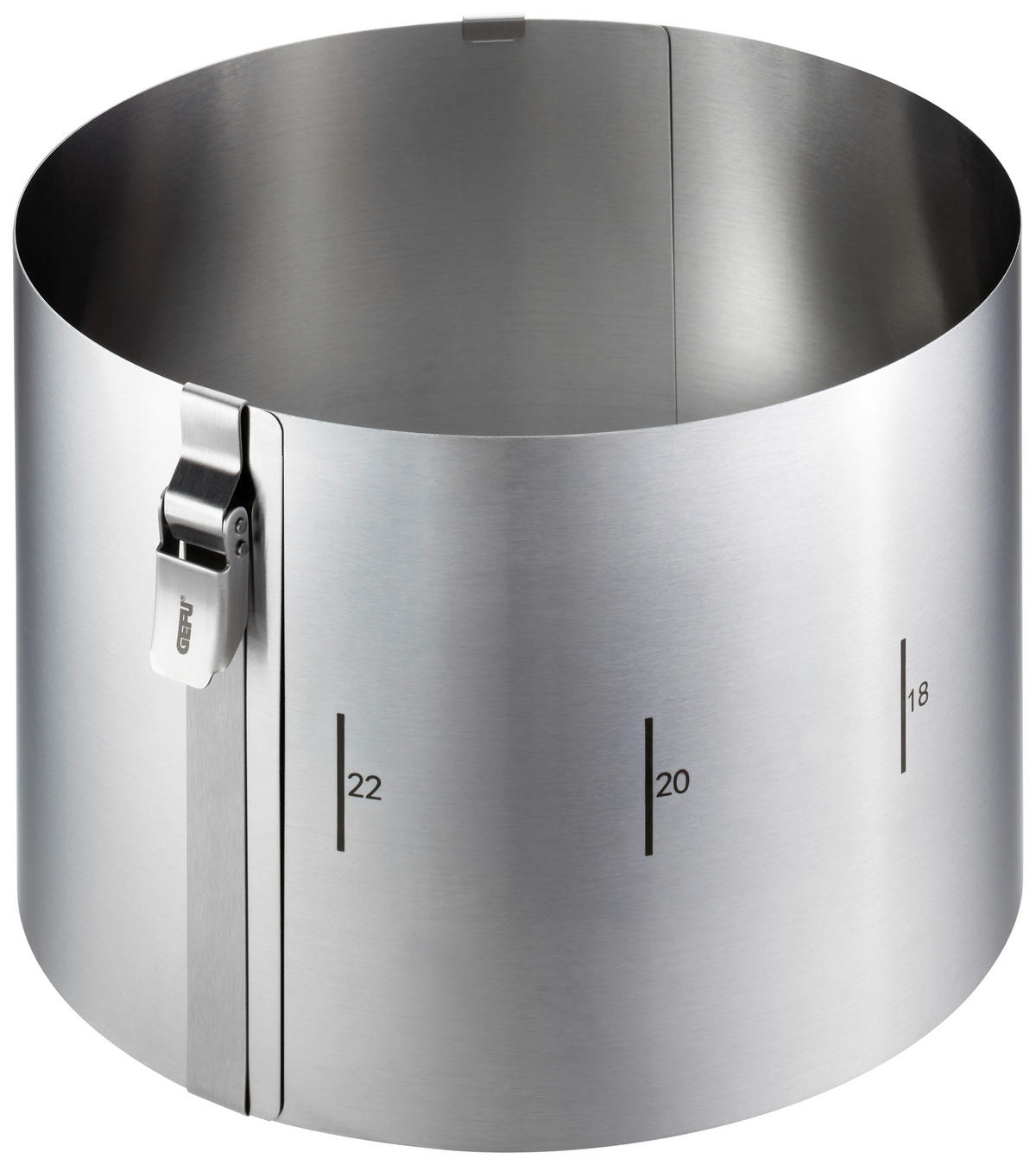 OBRUČ ZA TORTU Tondo Clip  - boje oplemenjenog čelika, Basics, metal (15cm) - Gefu