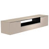 LOWBOARD  in 210/41/45 cm  - Sandfarben/Alufarben, Design, Glas/Holzwerkstoff (210/41/45cm) - Moderano