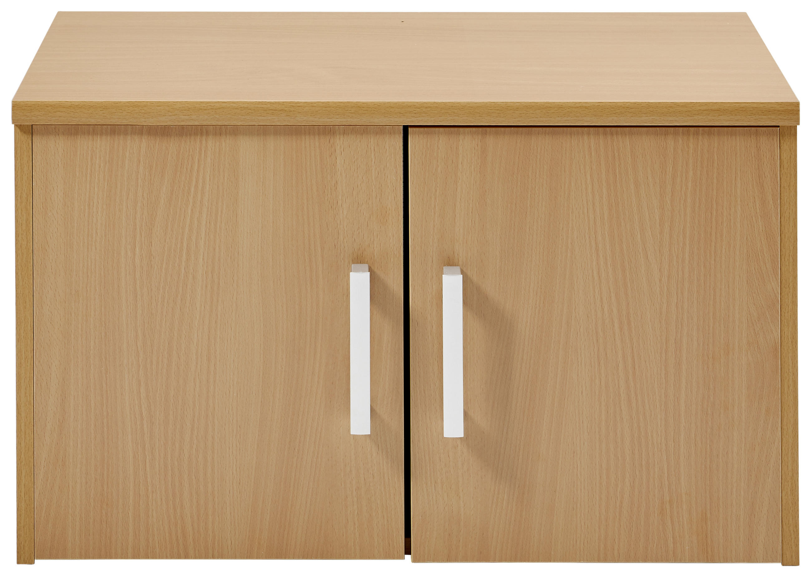 AUFSATZSCHRANK Buchefarben - Silberfarben/Buchefarben, Basics, Kunststoff (72/43/36cm) - Xora