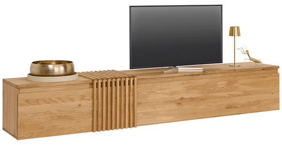 LOWBOARD  249/41/42 cm 1 Schublade(n) hängend  - Eichefarben, Natur, Holz (249/41/42cm) - Linea Natura