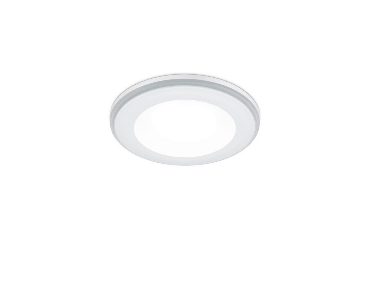 LED-EINBAUSPOT Aura 8,2 cm  - Weiß, Basics, Kunststoff (8,2cm) - Trio Leuchten