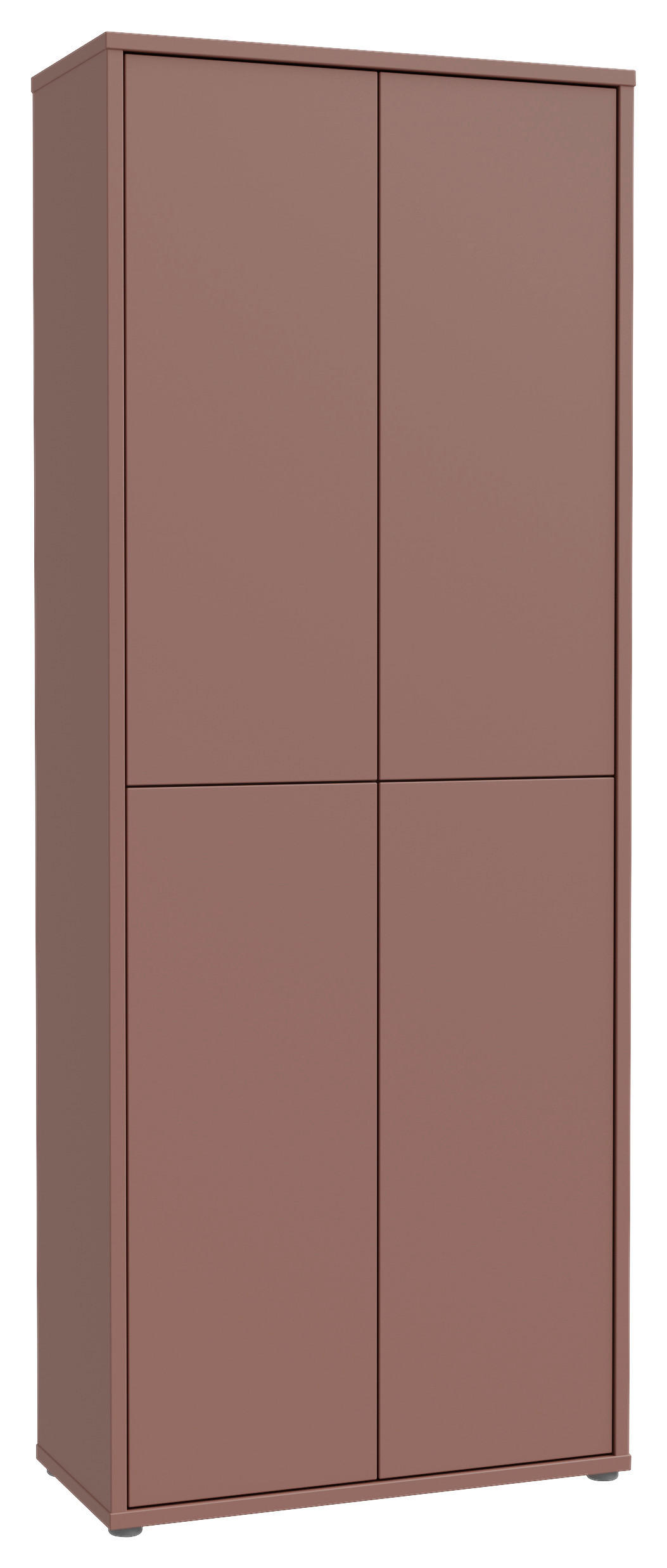SCHUHSCHRANK Terracotta  - Terracotta/Grau, Basics, Holzwerkstoff/Kunststoff (75/192/35cm) - Xora
