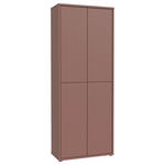 SCHUHSCHRANK 75/192/35 cm  - Terracotta/Grau, Basics, Holzwerkstoff/Kunststoff (75/192/35cm) - Xora