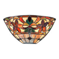 WANDLEUCHTE Elstead Kami-Wu 36.8/17.8/14 cm   - Bronzefarben, KONVENTIONELL, Glas/Metall (36.8/17.8/14cm) - Elstead Lighting