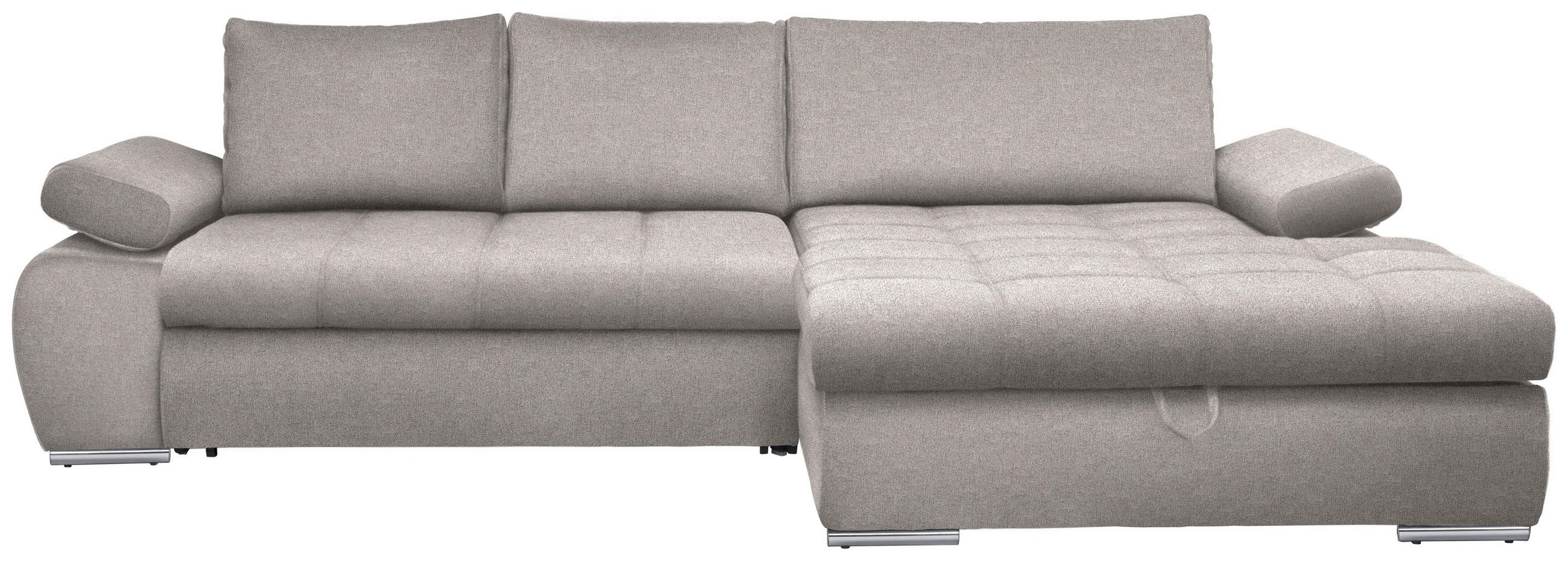 ROHOVÁ SEDACIA SÚPRAVA, textil, svetlosivá - biela/svetlosivá, Design, textil/plast (294/173cm) - Carryhome
