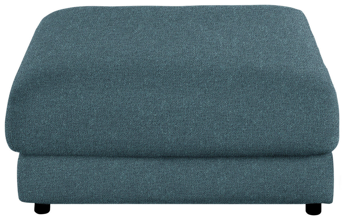HOCKER in Textil Petrol  - Petrol/Schwarz, Design, Kunststoff/Textil (100/86/100cm) - Lomoco