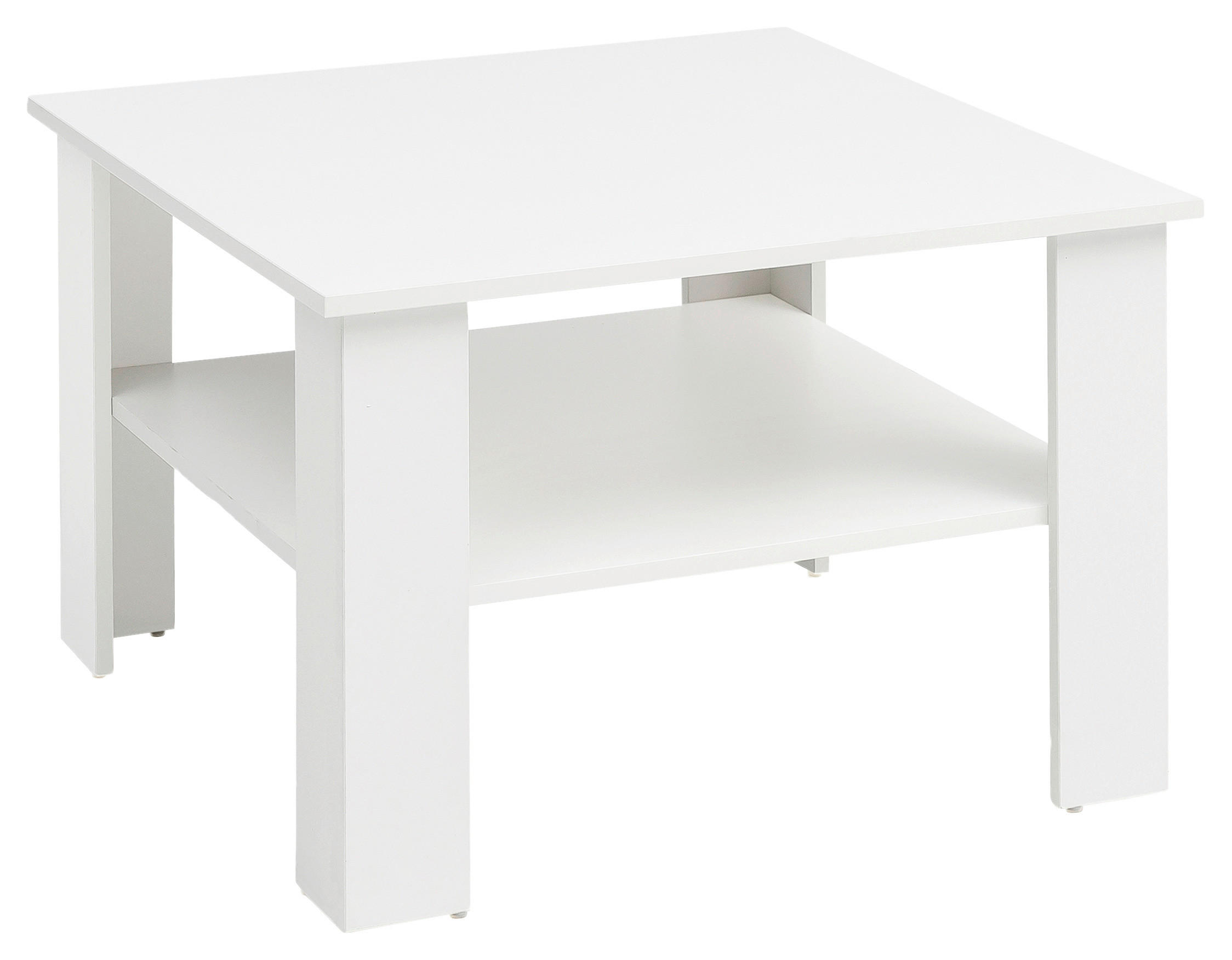 KONFERENČNÍ STOLEK, bílá, kompozitní dřevo, 60/60/42 cm - bílá, Konvenční, kompozitní dřevo (60/60/42cm) - MID.YOU