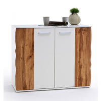 KOMMODE 103/86/44 cm  in Weiss, Eichefarben  - Weiss/Eichefarben, Design, Holzwerkstoff/Metall (103/86/44cm)