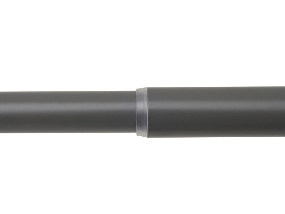 VORHANGSTANGENSET 120 cm  - Dunkelgrau, Basics, Metall (120cm)