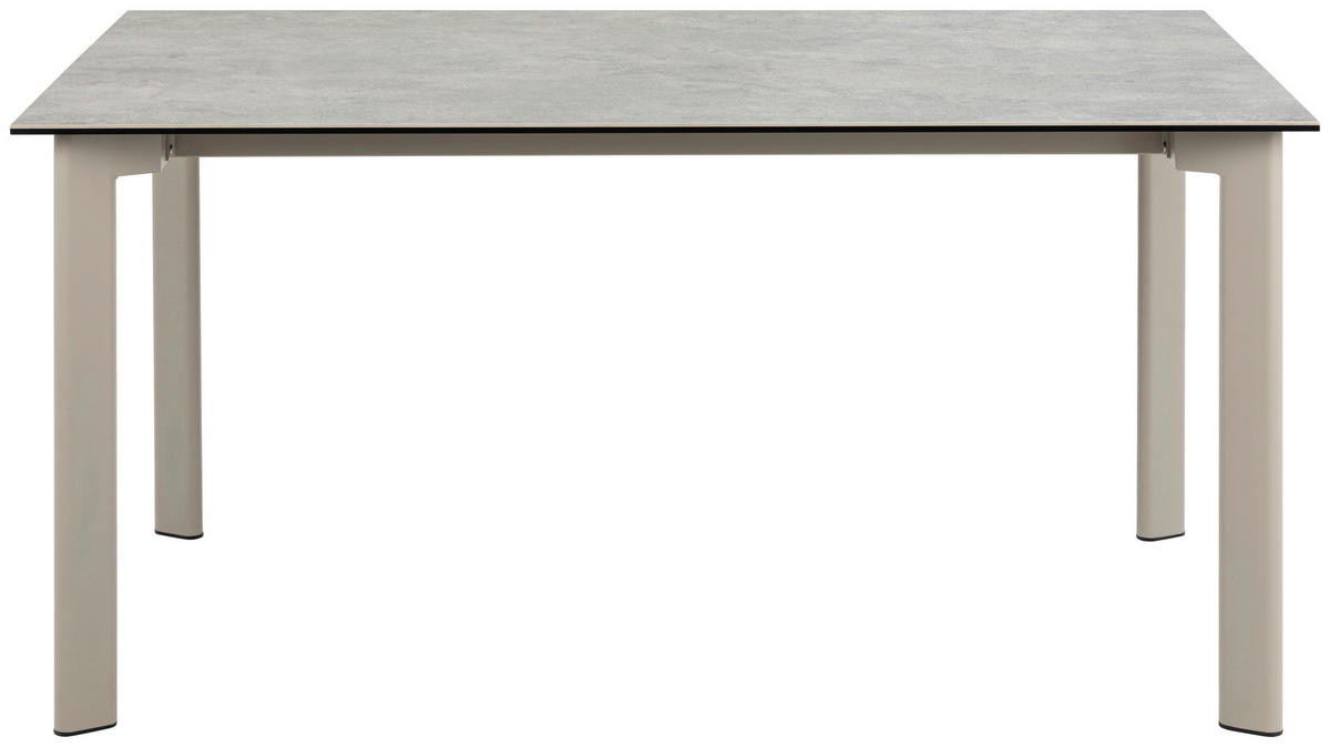 ESSTISCH in Metall, Keramik  - Grau, Trend, Keramik/Metall (160/75/90cm) - MID.YOU