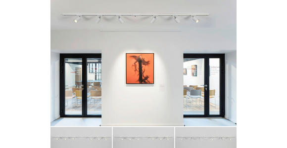 SCHIENENSYSTEM - Chromfarben/Weiß, Trend, Kunststoff/Metall (210/5,5/14cm) - Novel