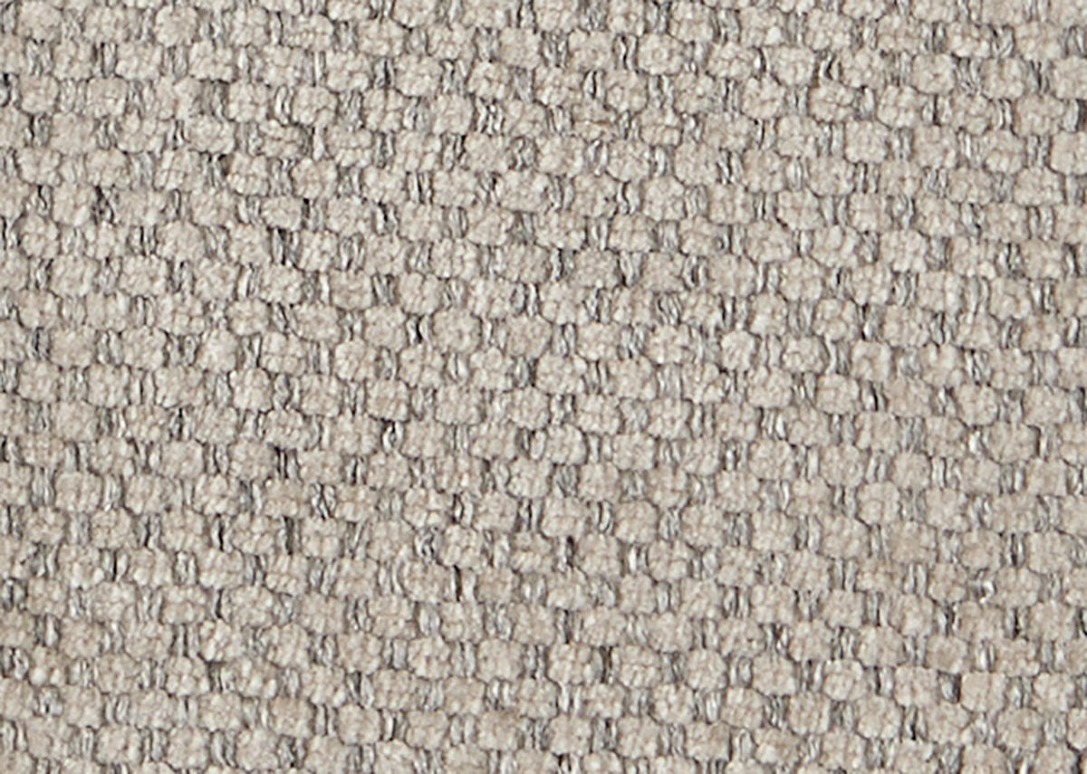 ECKSOFA Flachgewebe Greige  - Greige/Schwarz, Design, Textil/Metall (341/204cm) - Xora