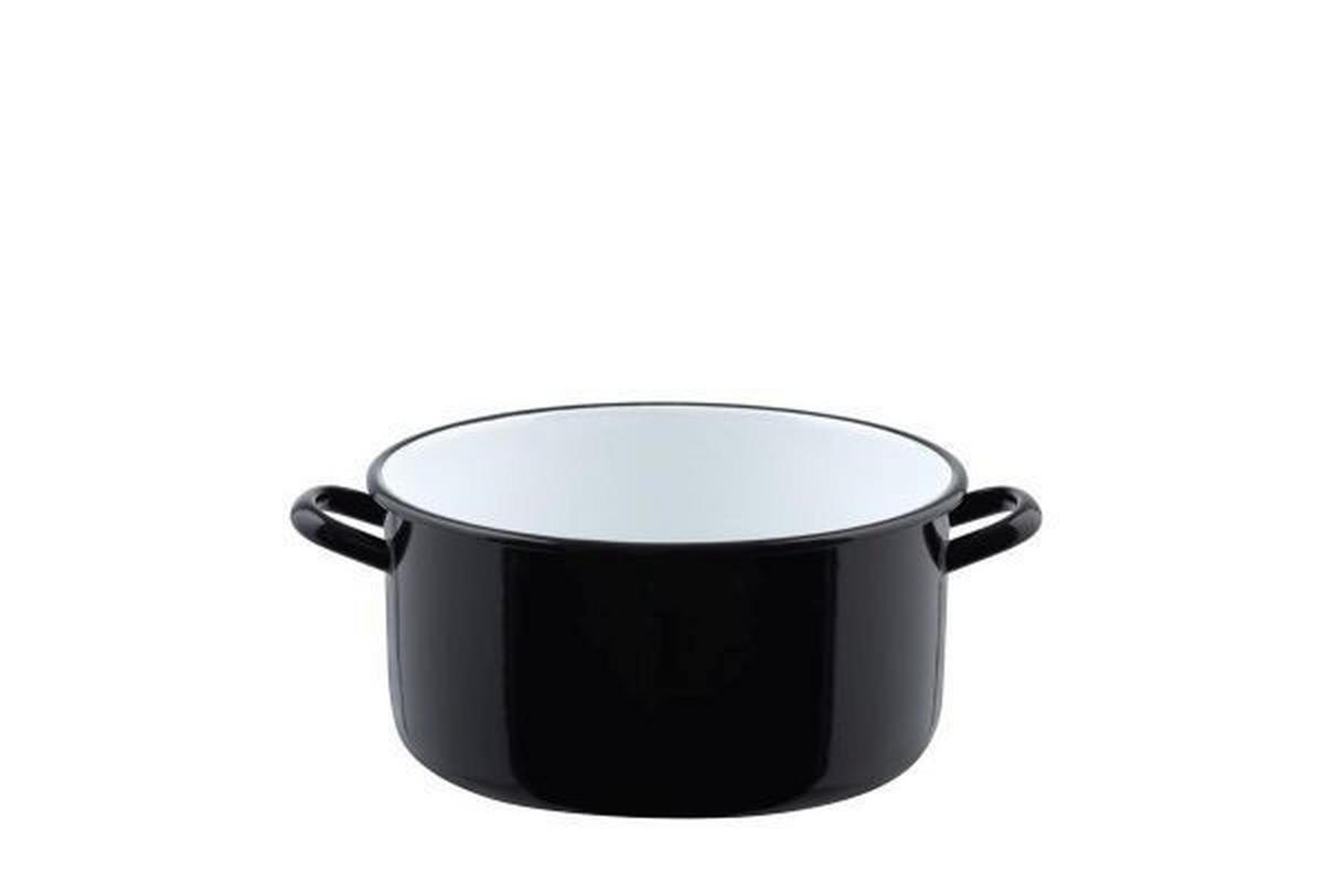 KASSEROLLE Riesen und Zwerge 8 l  - Schwarz, Basics, Metall (28/14,2cm) - Riess