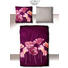 BETTWÄSCHE Satin Aubergine, Silberfarben, Zwetschgefarben 155/220 cm - Silberfarben/Aubergine, Textil (155/220cm) - NOVEL