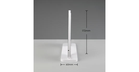 LED-DEKOLEUCHTE 24/23/23 cm  - Weiß, Design, Kunststoff/Metall (24/23/23cm) - Novel