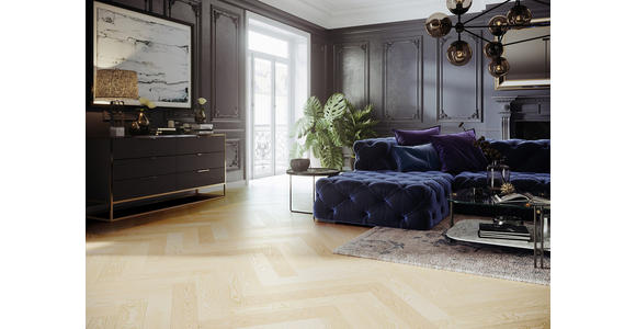 FISCHGRÄT Esche Moonlight per m² - Eschefarben, Design, Holz (72,5/13/1,4cm) - Ambiente