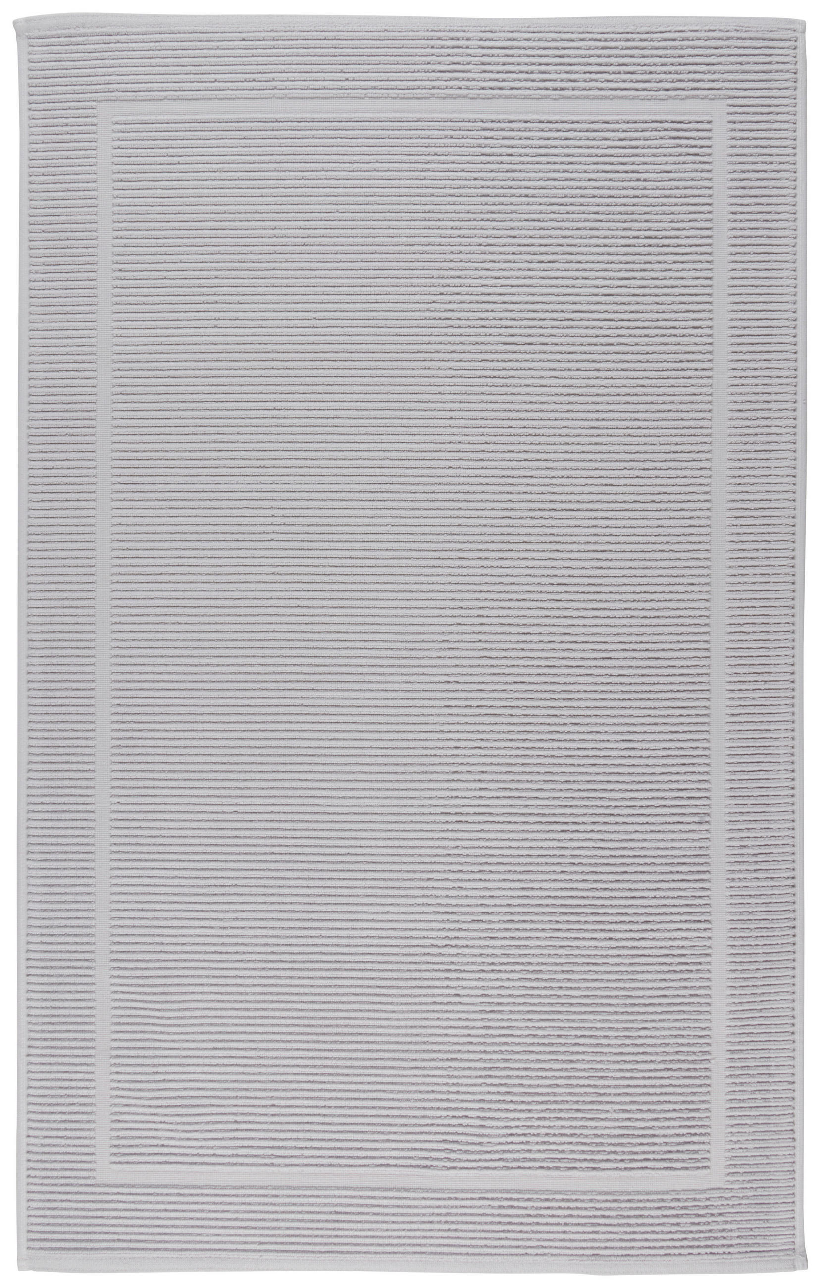 BADEMATTE Silberfarben 60/100 cm - Silberfarben, Basics, Textil (60/100cm) - Bio:Vio