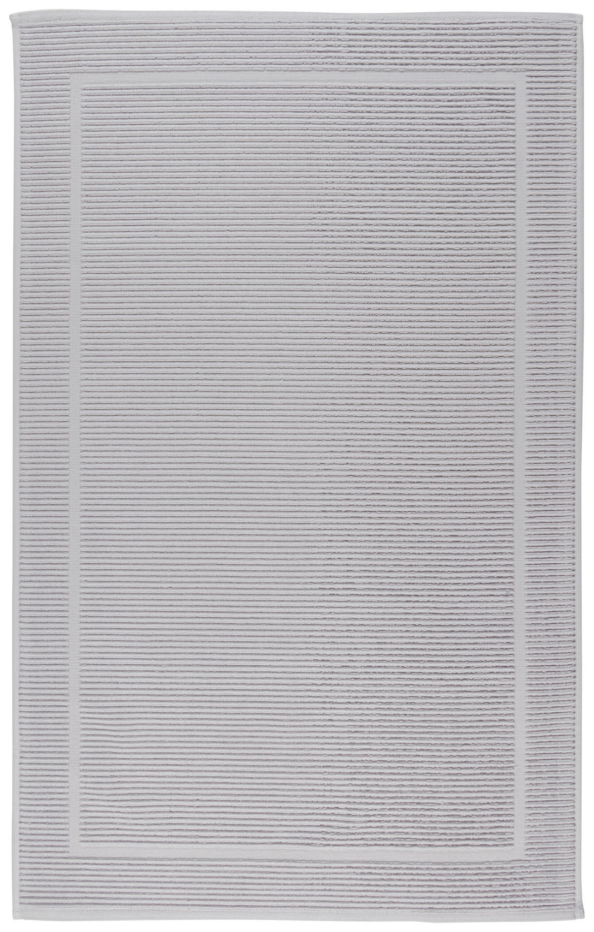 BADEMATTE Silberfarben 60/100 cm  - Silberfarben, Basics, Textil (60/100cm) - Bio:Vio