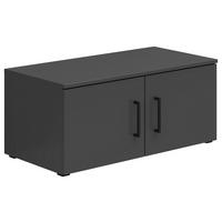 AUFSATZSCHRANK 80/35/40 cm   - Schwarz/Graphitfarben, Modern, Holzwerkstoff/Kunststoff (80/35/40cm) - Carryhome